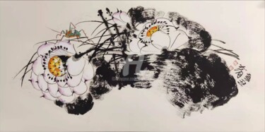 Malerei mit dem Titel "Non title 无题 （No.16…" von Dayou Lu, Original-Kunstwerk, Pigmente
