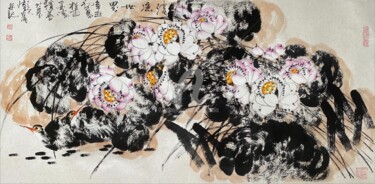 Painting titled "Fresh world 清凉世界 （N…" by Dayou Lu, Original Artwork, Pigments