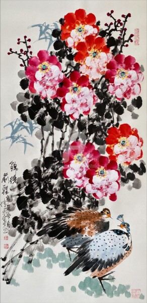 Peinture intitulée "Brilliant prospects…" par Dayou Lu, Œuvre d'art originale, Pigments