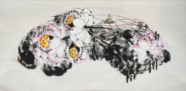 Peinture intitulée "Non title 无题 （No.16…" par Dayou Lu, Œuvre d'art originale, Pigments