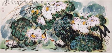Pittura intitolato "Wind through the lo…" da Dayou Lu, Opera d'arte originale, pigmenti