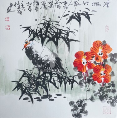 Painting titled "Fresh wind through…" by Dayou Lu, Original Artwork, Pigments