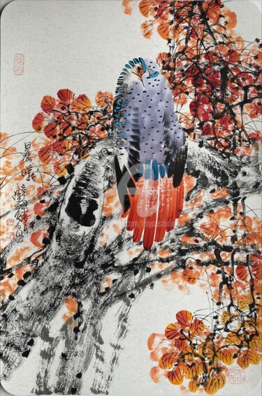 Pittura intitolato "Morning time 晨曦 （No…" da Dayou Lu, Opera d'arte originale, pigmenti