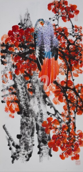 Pittura intitolato "Morrowind 晨风 （No.16…" da Dayou Lu, Opera d'arte originale, pigmenti