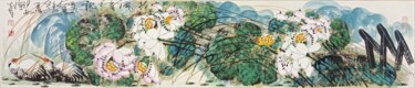 Peinture intitulée "Wind through the lo…" par Dayou Lu, Œuvre d'art originale, Pigments