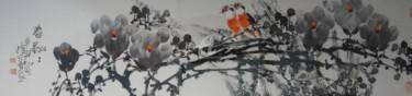 Schilderij getiteld "Spring in Harmony 春…" door Dayou Lu, Origineel Kunstwerk, Gelpen