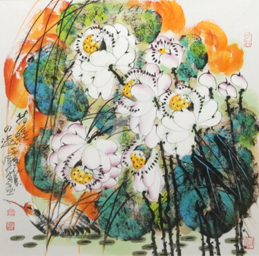 Pintura titulada "Long lasting fragra…" por Dayou Lu, Obra de arte original, Pigmentos