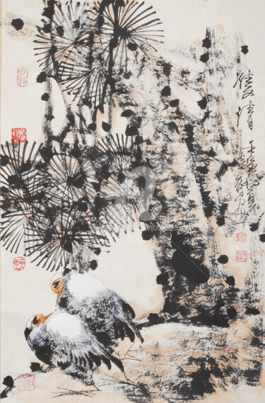 Pintura titulada "Double fresh 双清 （No…" por Dayou Lu, Obra de arte original, Pigmentos