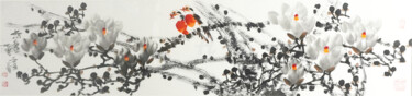 Pittura intitolato "No dust world 无尘世界…" da Dayou Lu, Opera d'arte originale, pigmenti