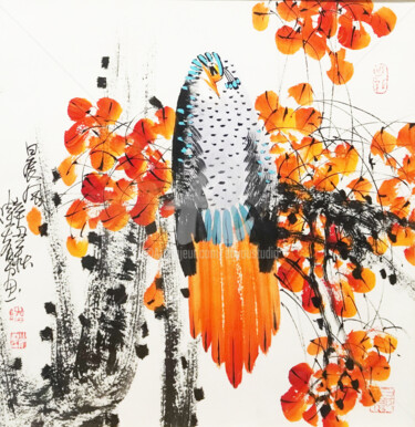 Ζωγραφική με τίτλο "Morrowind 晨风 （No.F1…" από Dayou Lu, Αυθεντικά έργα τέχνης, Χρωστικές ουσίες
