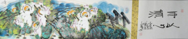 Malerei mit dem Titel "Freshing mind 可以清心…" von Dayou Lu, Original-Kunstwerk, Pigmente