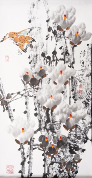 Pittura intitolato "Fresh world 洁净世界 (N…" da Dayou Lu, Opera d'arte originale, pigmenti