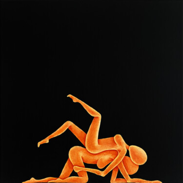 Schilderij getiteld "Surrender" door Dazeskin, Origineel Kunstwerk, Acryl