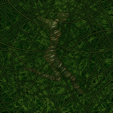 Digitale Kunst mit dem Titel "My Body Is The Gard…" von Dazeskin, Original-Kunstwerk, Digitale Malerei