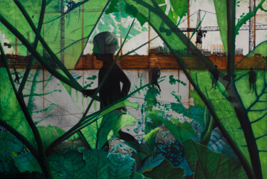 Картина под названием "A CHILD IN TIME" - Db Waterman, Подлинное произведение искусства, Акрил Установлен на Деревянная рама…
