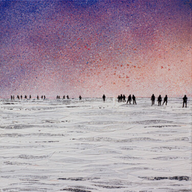 Картина под названием "TWILIGHT" - Db Waterman, Подлинное произведение искусства, Акрил Установлен на Деревянная рама для но…
