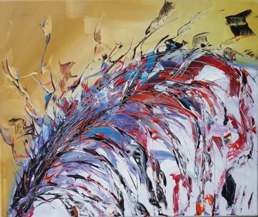 Pittura intitolato "Flower waterfall" da Diamante Boutourline Young, Opera d'arte originale, Acrilico