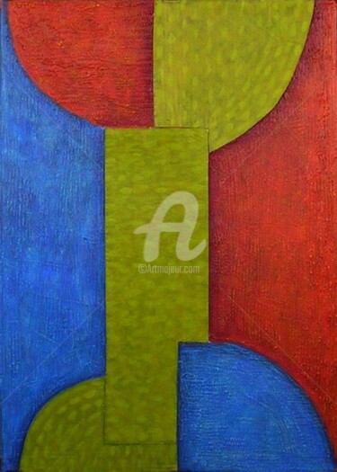 Pintura titulada "as-de-copas-tecnica…" por Daniel Jorge Castro Cuccuini, Obra de arte original