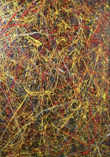 Painting titled "Abstract 16" by David Csaszar, Original Artwork, Acrylic