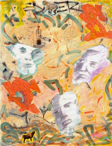 Collages intitolato "end-timez" da Ariel Velez, Opera d'arte originale