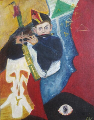 Pittura intitolato "the last tune" da Ariel Velez, Opera d'arte originale, Olio