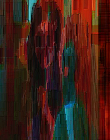 Digitale Kunst mit dem Titel "textured-ones" von Ariel Velez, Original-Kunstwerk, Collagen