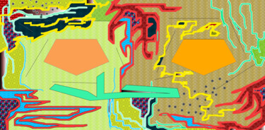 Digitale Kunst mit dem Titel "last in lines" von Ariel Velez, Original-Kunstwerk, 2D digitale Arbeit