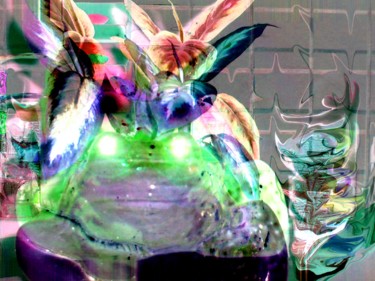 Arts numériques intitulée "magic-frog" par Ariel Velez, Œuvre d'art originale