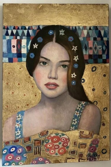 Painting titled "ALEGORIA A gustav k…" by Danco, Original Artwork, Oil