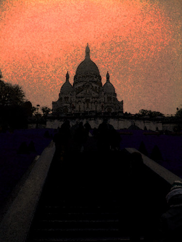 Photography titled "sacré coeur" by Mchris, Original Artwork, Manipulated Photography