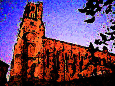 Photographie intitulée "cathédrale d'Albi" par Mchris, Œuvre d'art originale, Photographie numérique