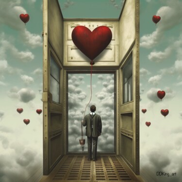 Digital Arts titled "Higher Love" by Ddking, Original Artwork, AI generated image