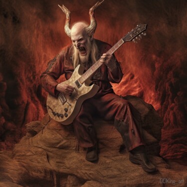 Digital Arts titled "The Devil in I" by Ddking, Original Artwork, Digital Print