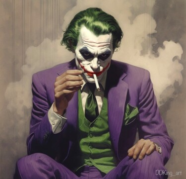 Arte digital titulada "Joker" por Ddking, Obra de arte original, Impresión digital