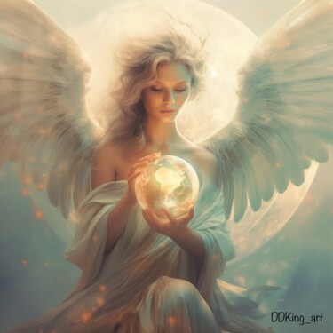 Digital Arts titled "Angel send from up…" by Ddking, Original Artwork, Digital Print
