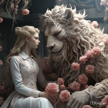 Digital Arts titled "Beauty and the Beast" by Ddking, Original Artwork, Digital Print