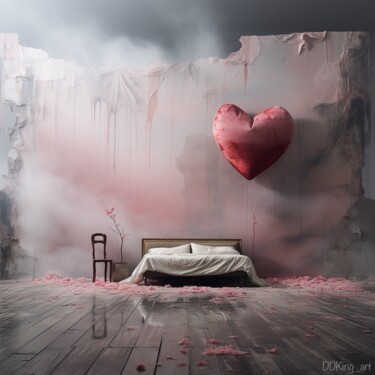 Arts numériques intitulée "Empty Bed" par Ddking, Œuvre d'art originale, Impression numérique