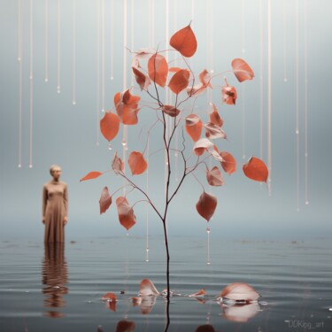 Arts numériques intitulée "Movement of Leaves" par Ddking, Œuvre d'art originale, Impression numérique