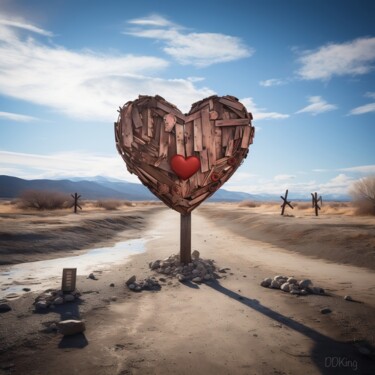 Arts numériques intitulée "Stop For Love" par Ddking, Œuvre d'art originale, Impression numérique