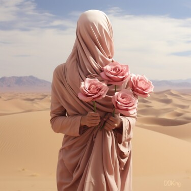 Artes digitais intitulada "Desert Rose" por Ddking, Obras de arte originais, Impressão digital