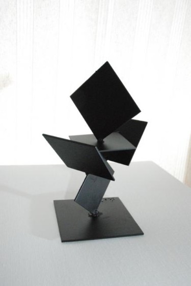 Sculpture intitulée "L'équilibriste" par Dec, Œuvre d'art originale, Métaux