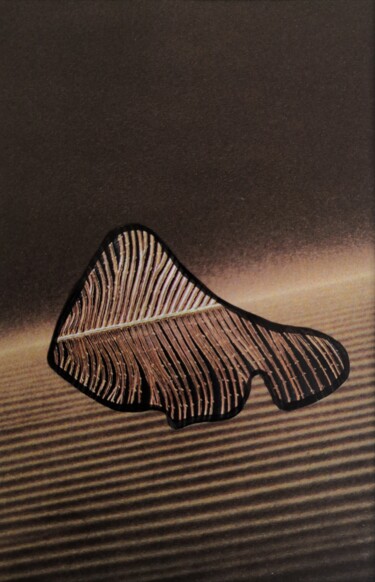 Collages intitulée "Abstrage Desert 1" par Dé Chapelet, Œuvre d'art originale, Collages