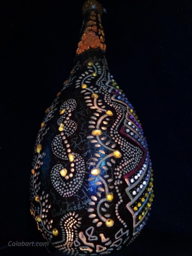 Ремесла под названием "The Designer lamp D…" - Julia Grass, Подлинное произведение искусства