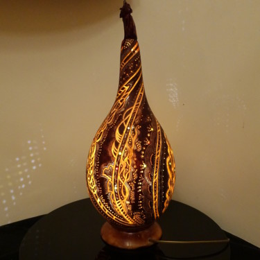 Ремесла под названием "Designer lamp from…" - Julia Grass, Подлинное произведение искусства