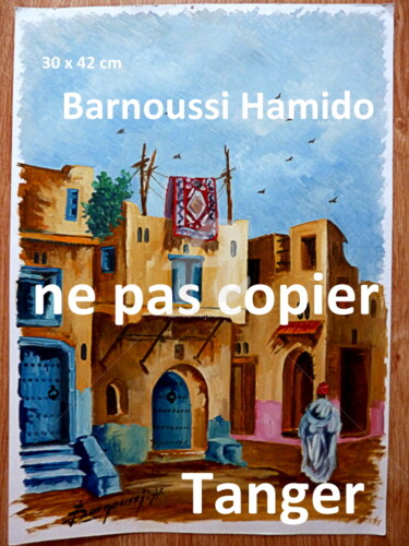 Peinture intitulée "BARNOUSSI HAMIDO CA…" par Michele De Luca, Œuvre d'art originale, Huile