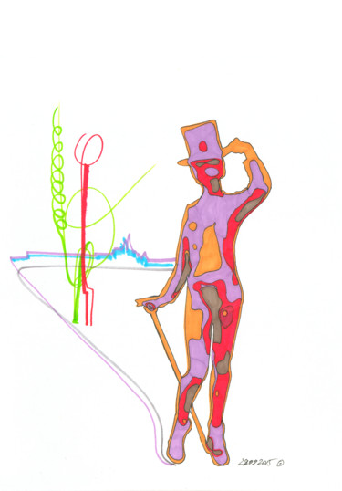 Drawing titled "Sculptures in Nizhn…" by Dea Lieotto, Original Artwork, Marker