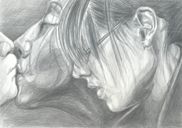 Drawing titled "Three. 2010" by Dea Lieotto, Original Artwork, Pencil