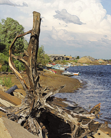 Digital Arts titled "Landscape. Sverdlov…" by Dea Lieotto, Original Artwork, Digital Painting