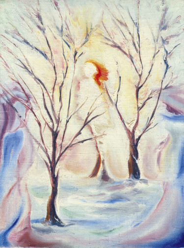 Картина под названием "Spring comes. 20 Ma…" - Dea Lieotto, Подлинное произведение искусства, Масло