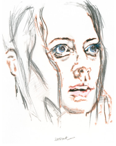 Drawing titled "Amy, 20 July, 2015" by Dea Lieotto, Original Artwork, Marker